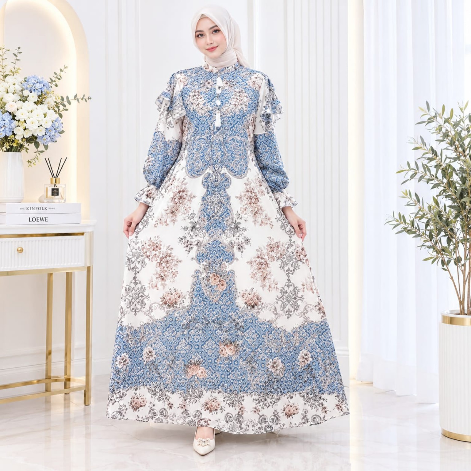 Midnight Floral Dress